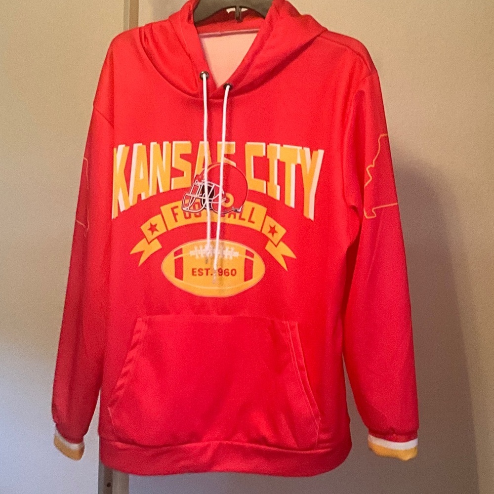 Kansas City Football Red Hoodie